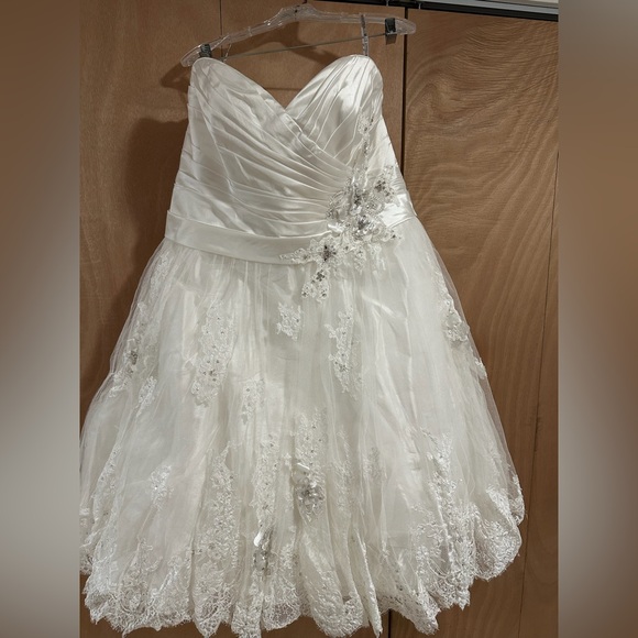Maggie Sottero Dresses & Skirts - Maggie Sottero Isadora Ann Wedding Dress - Tea Length Discontinued
